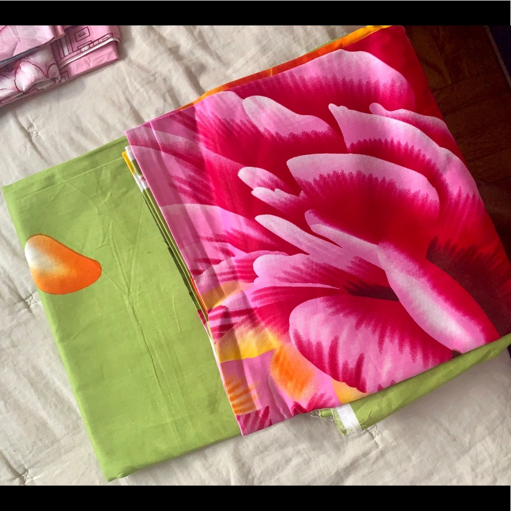 Floral South Asian Bedding with pillow covers